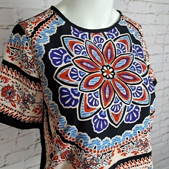 𝅺top Shop Scarf Print‎ Placement Tee - Picture 2 of 9